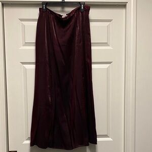 Vintage Elegant Burgundy Skirt